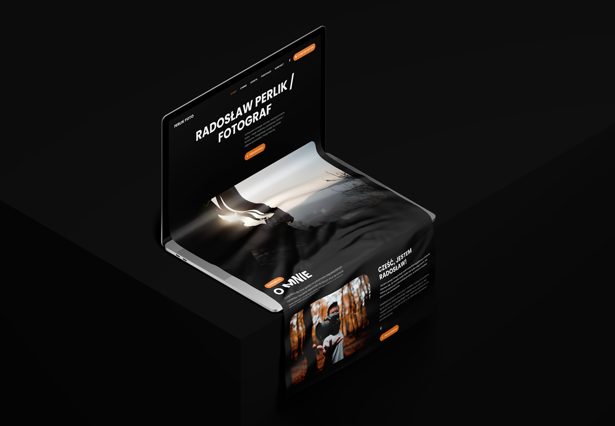Strona internetowa dla fotografa